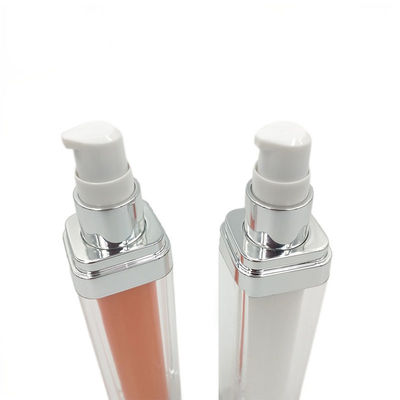 PMMA Acrylic Foundation Pump Bottle Empty Make-up Bottle 33*30*158mm