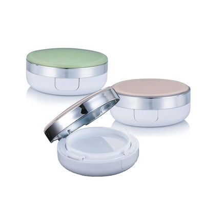 Znowu wypełniający się Dewy Finish Round Compact Powder Cushion Foundation Case dla lekkiego do średniego pokrycia