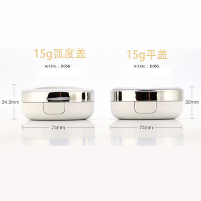 Znowu wypełniający się Dewy Finish Round Compact Powder Cushion Foundation Case dla lekkiego do średniego pokrycia