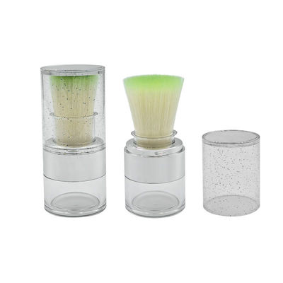 15g Twist Open Clear Loose Powder Case dla zrównoważonego zastosowania logo